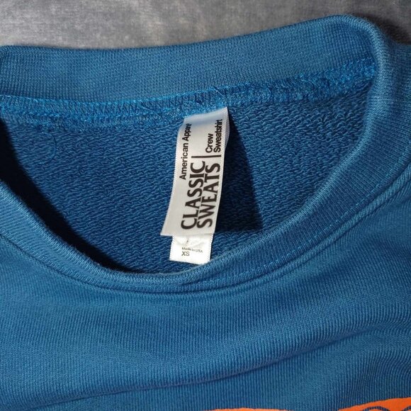 Classic Sweats‎ Beer Company Women's XS Blue & Orange Casual Versatile Sweater - Picture 2 of 11